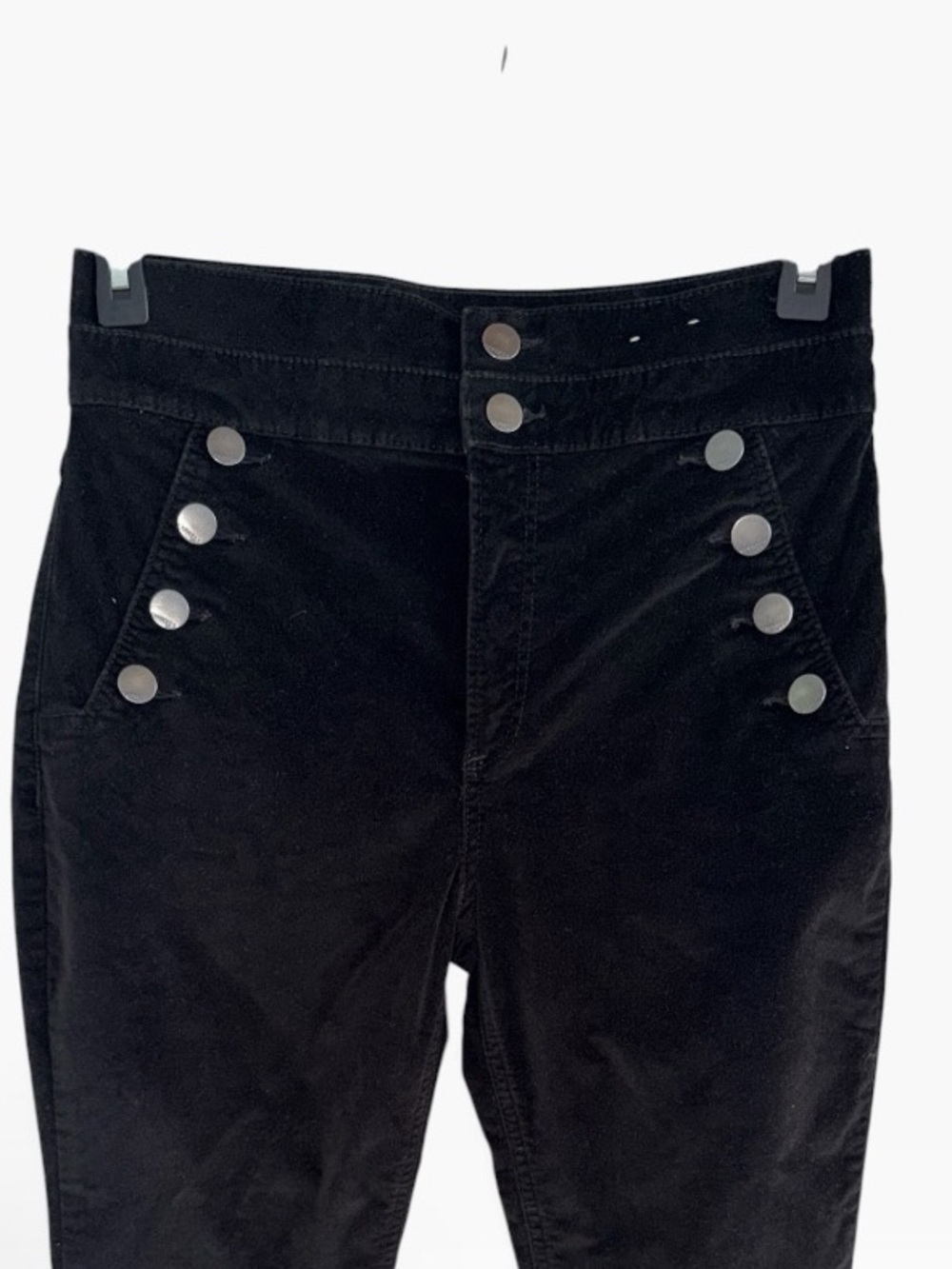 Express HIgh RIse Sailor Button Ankle Leggings Pants Size 8 - Picture 2 of 9